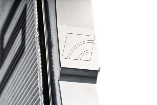 ams performance bmw g8x m2/m3/m4 s58 heat exchanger - limited edition m color logo bmw m3 m4 g80 g82 g8x iconic garage