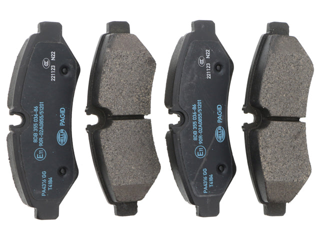 Brake Pad Set - Rear - Hella Brake Systems (9104207300)
