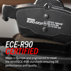 power stop bmw m4 euro-stop ece-r90 front brake pads f8x bmw m3 m4 f80 f82 f8x iconic garage