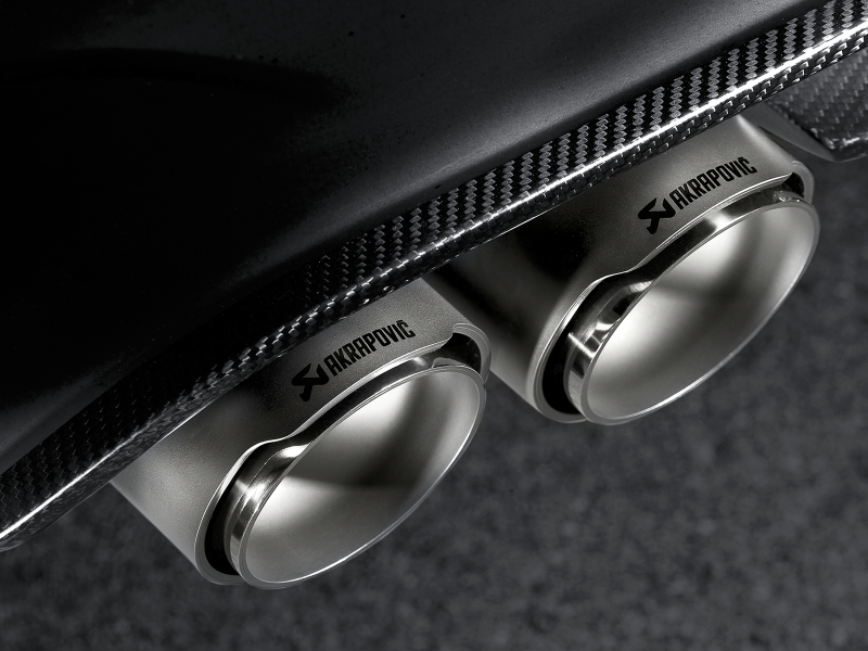 akrapovic bmw m3/m4 (f80/f82) tail pipe set (titanium) bmw m3 m4 f80 f82 f8x iconic garage