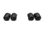 akrapovic bmw m3/m4 (f80/f82) tail pipe set (carbon) bmw m3 m4 f80 f82 f8x iconic garage