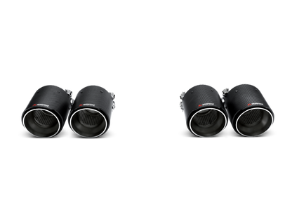 akrapovic bmw m3/m4 (f80/f82) tail pipe set (carbon) bmw m3 m4 f80 f82 f8x iconic garage