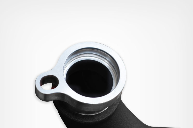 injen bmw m3(f80)/m4 (f82/83) twin turbo 2pc aluminum int. charge pipe - wrinkle black bmw m3 m4 f80 f82 f8x iconic garage