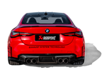 akrapovic bmw m3 (g80) / m4 (g82, g83) rear carbon fiber diffuser - high gloss black bmw m3 m4 g80 g82 g8x iconic garage