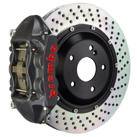 brembo m3 (e90/e92/e93) rear gts bbk 4 piston cast 380x28 2pc rotor drilled-black ha bmw m3 e92 e9x iconic garage