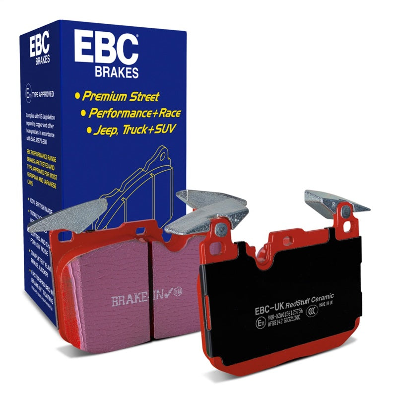 ebc bmw m3 3.0 twin turbo (f80) redstuff front brake pads bmw m3 m4 f80 f82 f8x iconic garage