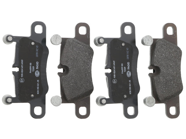 Brake Pad Set - Rear - Hella Brake Systems (99135294904)