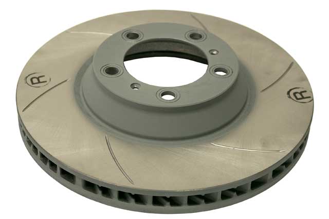 Brake Disc - Front Right - Sebro Slotted & Coated (99735140601)
