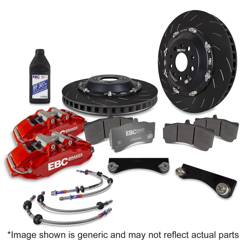 ebc racing bmw m3 (e90/e92/e82) red apollo-6 calipers 380mm rotors front big brake kit bmw m3 e92 e9x iconic garage