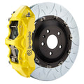 brembo m3 (e90/e92/e93) front gt bbk 6 piston cast 380x34 2pc rotor slotted type-3- yellow bmw m3 e92 e9x iconic garage