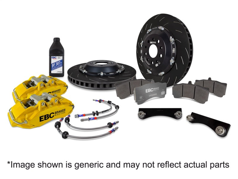 ebc racing bmw m3 (e90/e92/e82) yellow apollo-6 calipers 380mm rotors front big brake kit bmw m3 e92 e9x iconic garage