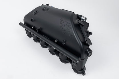 csf bmw m2/m3/m4 s58 comp & non-comp (g8x) charge-air cooler manifold - thermal dispersion black bmw m3 m4 g80 g82 g8x iconic garage