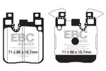 ebc 14+ bmw m3 3.0 twin turbo (f80) yellowstuff rear brake pads bmw m3 m4 f80 f82 f8x iconic garage