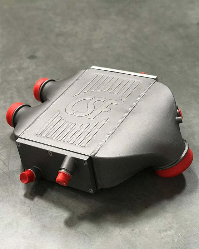csf 2014+ bmw m3/m4 (f8x) top mount charge-air-cooler - heat dispersion thermal grey bmw m3 m4 f80 f82 f8x iconic garage