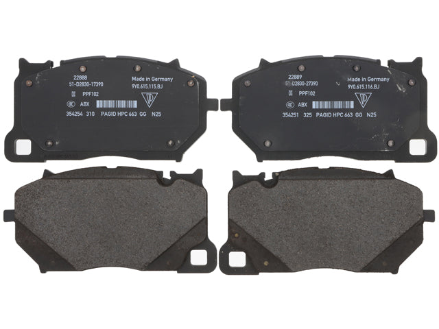 Brake Pad Set - Front - Genuine Porsche (9Y0698151BJ)
