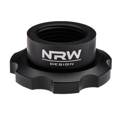 The Ultimate BMW Billet Oil Cap - With -10 AN to ORB Swivel Fitting - NRW Design BMW performance part - Iconic Garage