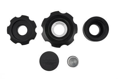 The Ultimate BMW Billet Oil Cap - Without -10 AN to ORB Swivel Fitting - NRW Design BMW performance part - Iconic Garage