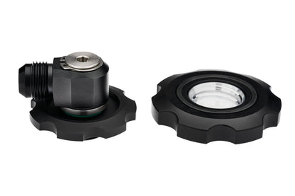 The Ultimate BMW Billet Oil Cap - Without -10 AN to ORB Swivel Fitting - NRW Design BMW performance part - Iconic Garage