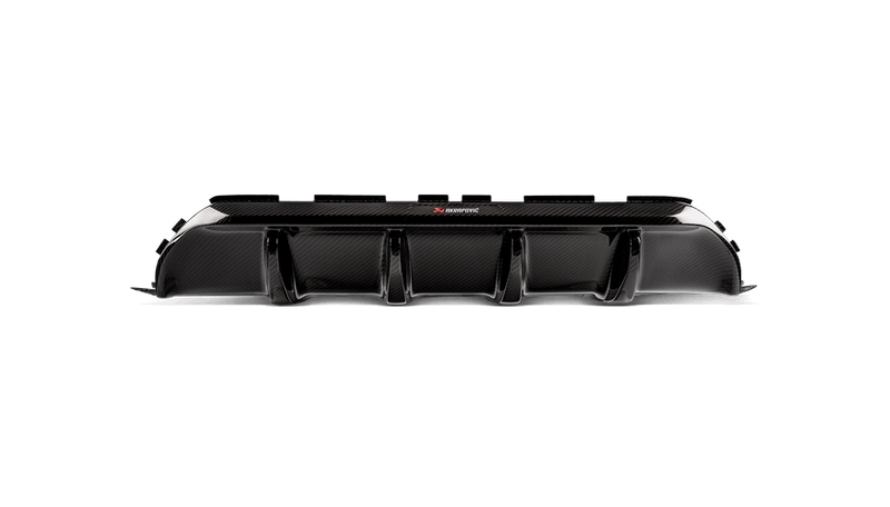 Akrapovic 18+ BMW M5 (F90) Rear Carbon Fiber Diffuser - High Gloss w/ Red/White Akrapovic Logo - F90 M5