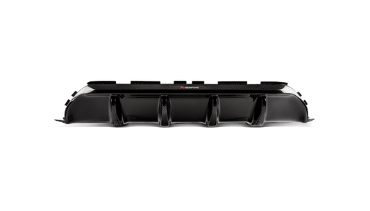 Akrapovic 18+ BMW M5 (F90) Rear Carbon Fiber Diffuser - High Gloss w/ Red/White Akrapovic Logo - F90 M5