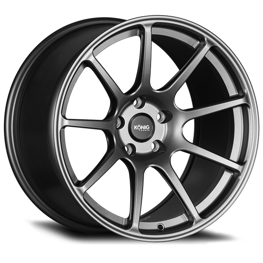 Konig F5R 19x11 ET15 5x112 Ash Silver (Knurled Bead)