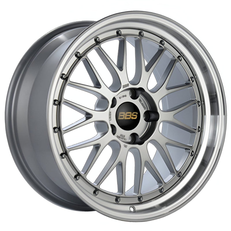 BBS LM 20x10 ET22 5x112 Diamond Silver Center / Diamond Cut Lip