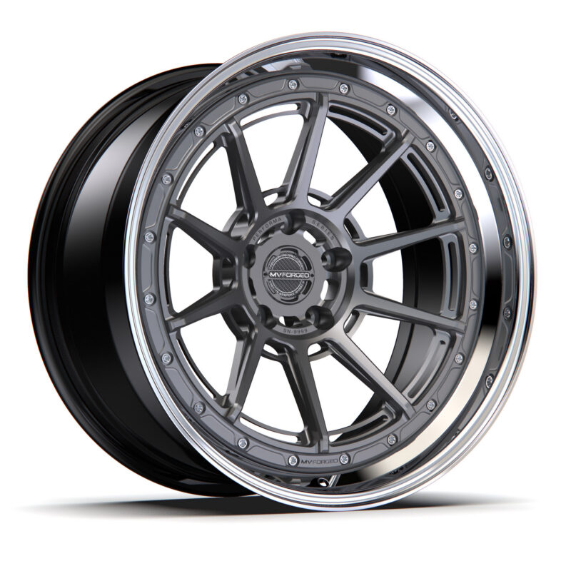 MV Forged 3-Piece MV11-R 22x9.5 5x112 Wheels