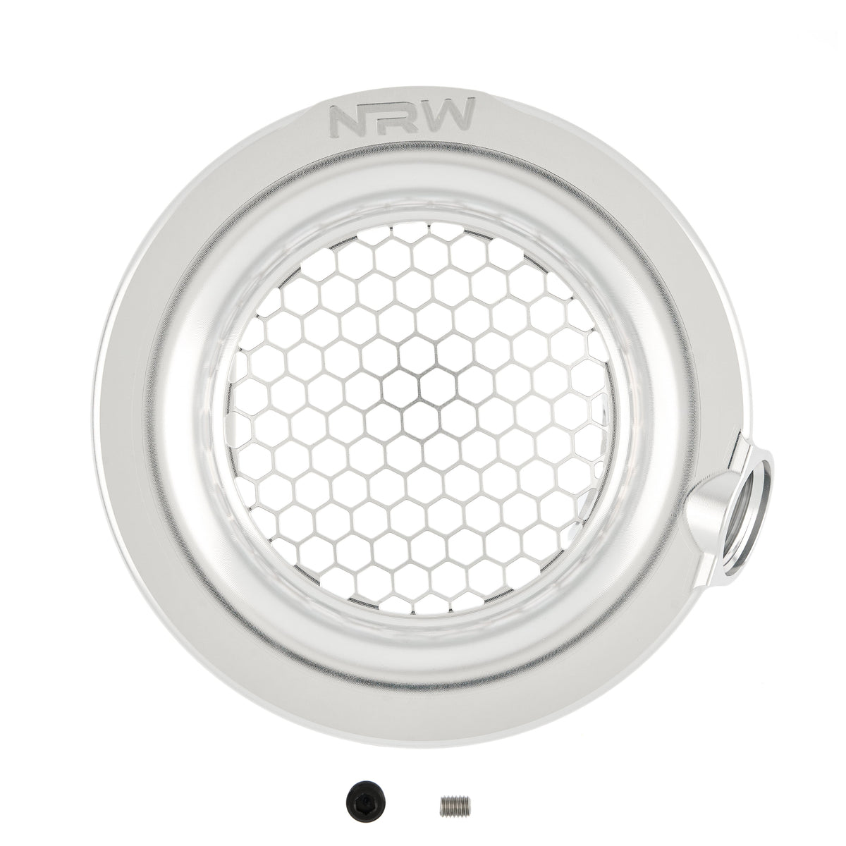 5" Single Turbo Velocity Stack with 1/8" NPT and 12AN Intake Port - Silver - NRW Design BMW performance part - Iconic Garage