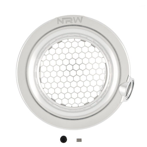 5" Single Turbo Velocity Stack with 1/8" NPT and 12AN Intake Port - Silver - NRW Design BMW performance part - Iconic Garage