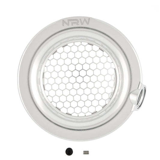 5" Single Turbo Velocity Stack with 1/8" NPT and 12AN Intake Port - Silver - NRW Design BMW performance part - Iconic Garage