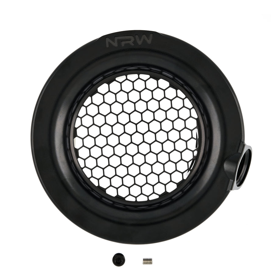 5" Single Turbo Velocity Stack with 1/8" NPT and 12AN Intake Port - Black - NRW Design BMW performance part - Iconic Garage