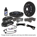 ebc racing bmw m3 (e90/e92/e82) black apollo-6 calipers 380mm rotors front big brake kit bmw m3 e92 e9x iconic garage