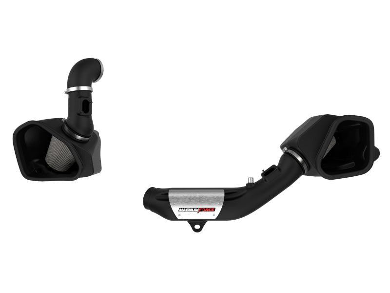 afe power magnum force stage-2 pro dry s cold air intake system bmw m3 m4 f80 f82 f8x iconic garage