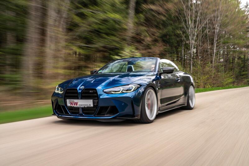 kw 2022+ bmw m4 (g83) cabrio awd coilover kit v4 (competition model only) bmw m3 m4 g80 g82 g8x iconic garage