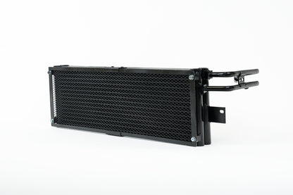 csf bmw m3/m4 (g8x) transmission oil cooler w/ rock guard bmw m3 m4 g80 g82 g8x iconic garage