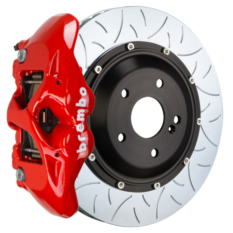 brembo bmw m3 (e90/e92/e93) rear gt bbk 4 piston cast 380x28 2pc rotor slotted type-3-red bmw m3 e92 e9x iconic garage