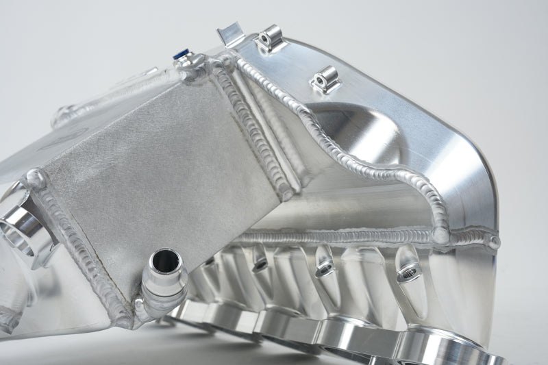 csf bmw m2/m3/m4 s58 comp & non-comp (g8x) charge-air cooler manifold - raw billet bmw m3 m4 g80 g82 g8x iconic garage