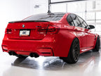 awe tuning bmw f8x m3/m4 track edition cat-back exhaust - diamond black tips bmw m3 m4 f80 f82 f8x iconic garage