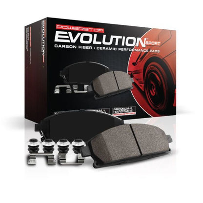 power stop bmw m3 front z23 evolution sport brake pads w/hardware f8x bmw m3 m4 f80 f82 f8x iconic garage