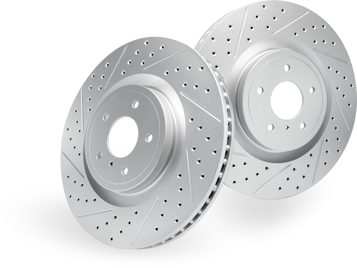 M2 Right Front Drilled GeoSPEC Coated Rotor - F87 M2