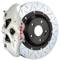 brembo m3 (e90/e92/e93) rear gt bbk 4 piston cast 380x28 2pc rotor slotted type-3- white bmw m3 e92 e9x iconic garage