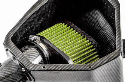 awe tuning bmw f8x m3/m4 s-flo carbon intake bmw m3 m4 f80 f82 f8x iconic garage
