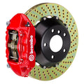 brembo m3 (e90/e92/e93) rear gt bbk 4 piston cast 380x28 2pc rotor drilled-red bmw m3 e92 e9x iconic garage