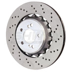shw bmw m3 right rear cross-drilled lightweight brake rotor (34212284812) f8x bmw m3 m4 f80 f82 f8x iconic garage