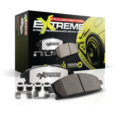 power stop bmw m3 front z26 extreme street brake pads w/hardware f8x bmw m3 m4 f80 f82 f8x iconic garage