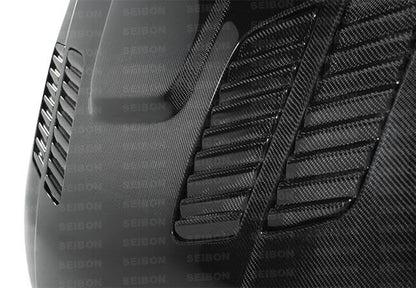 seibon bmw m3 series 2dr (e92) gtr-style carbon fiber hood bmw m3 e92 e9x iconic garage
