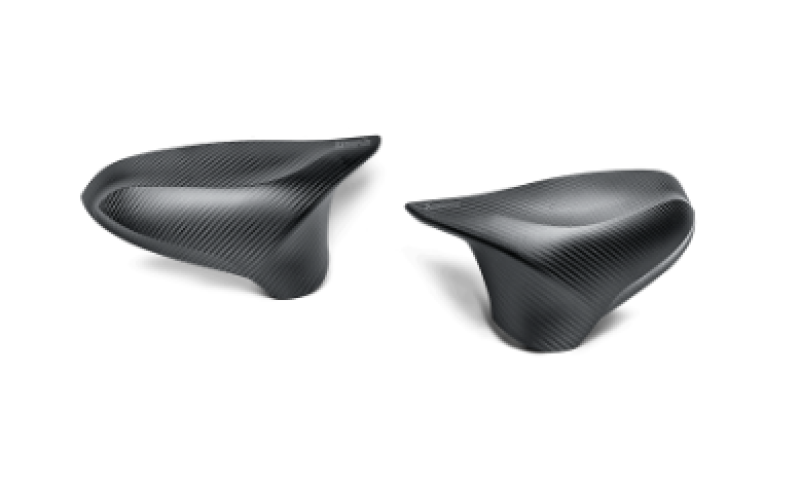 akrapovic 2014+ bmw m3 (f80) carbon fiber mirror cap set - matte bmw m3 m4 f80 f82 f8x iconic garage