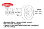 eibach pro-spacer system - 10mm spacer / 5x120 bolt pattern / hub center 72.5 for bmw m4 f83 bmw m3 m4 f80 f82 f8x iconic garage