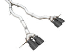 awe tuning track edition cat-back exhaust for bmw g8x m3/m4 - diamond black tips bmw m3 m4 g80 g82 g8x iconic garage