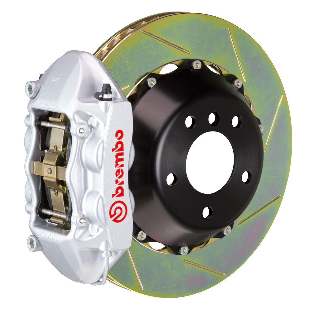 Brembo M3 (E90/E92/E93) Rear GT BBK 4 Piston Cast 380x28 2pc Rotor Slotted TY3L-Silver